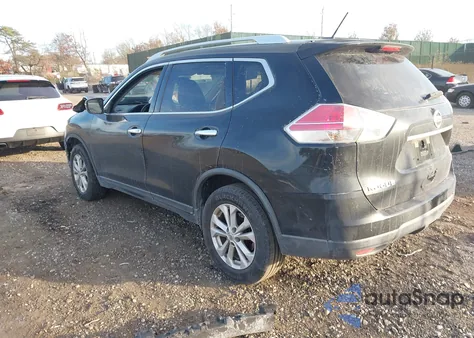 2015 Nissan Rogue Sv из США, поврежденный, VIN KNMAT2MV0FP542664